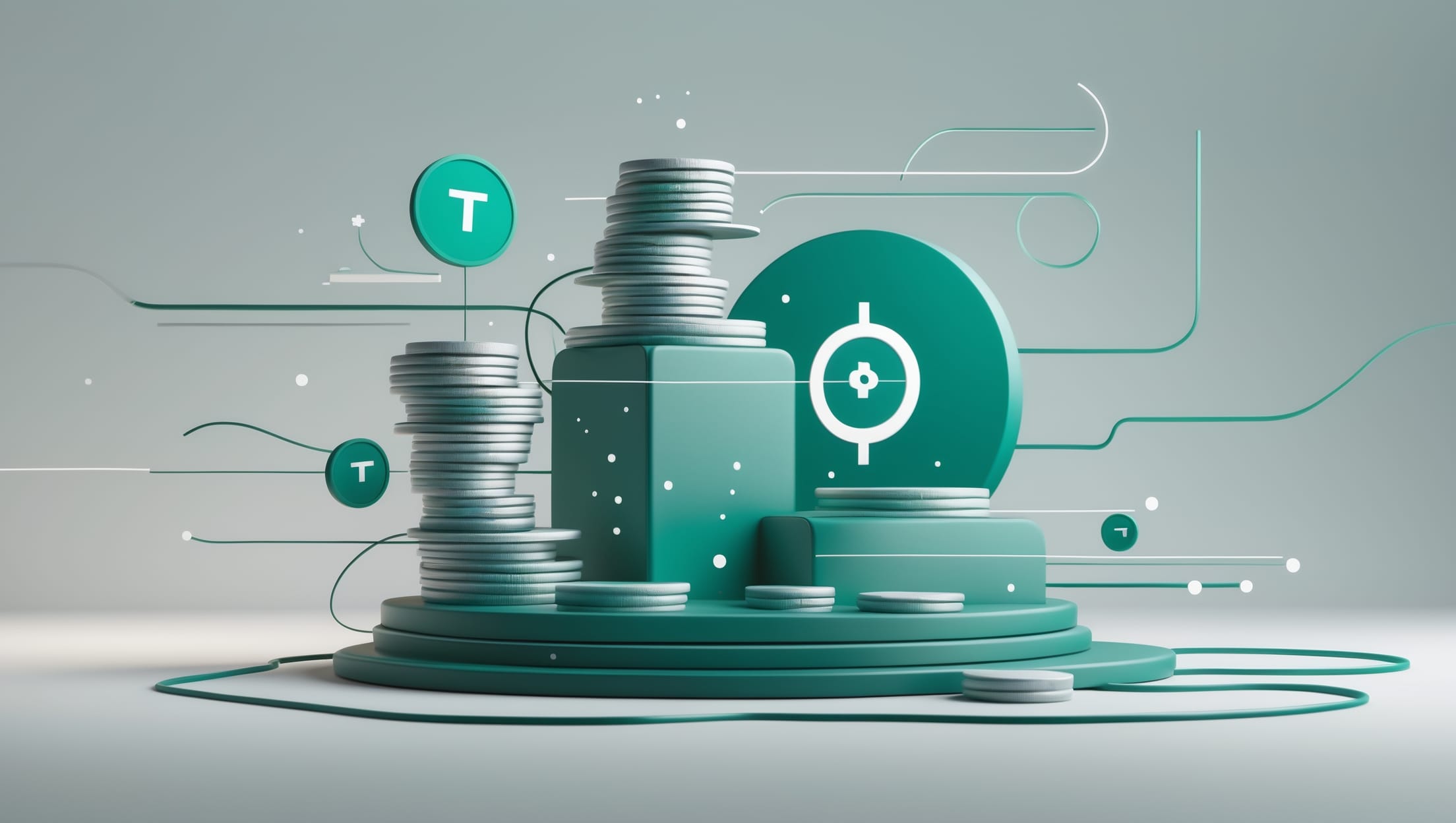 A glowing digital network illustrating the rapid transfer of ÿ≥ŸàŸÅŸ™ ŸàŸäÿ± ŸÅŸÑÿßÿ¥ usdt